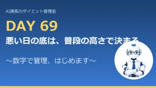 100.6→81.6kg｜悪い日の底は、普段の高さで決まる【管理日誌 Day69】 